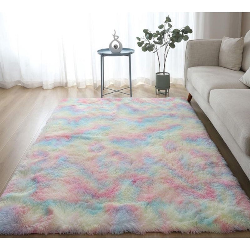 Karpet Bulu Gebu Dual Tone