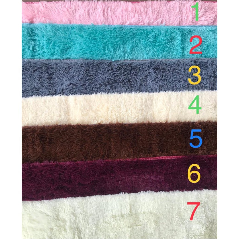 KARPET BULU GEBU PELBAGAI SAIZ READY STOCK FLUFFY CARPET DUAL TONE SHAGGY CARPET / GEBU SUPER FLUFFY HARGA KILANG