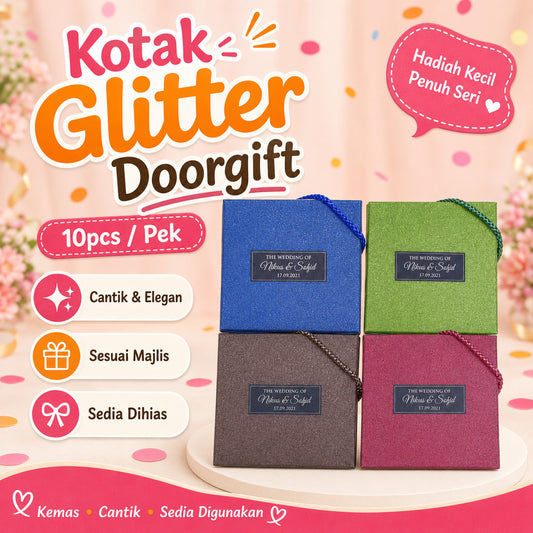 Kotak Glitter Doorgift (10 unit)