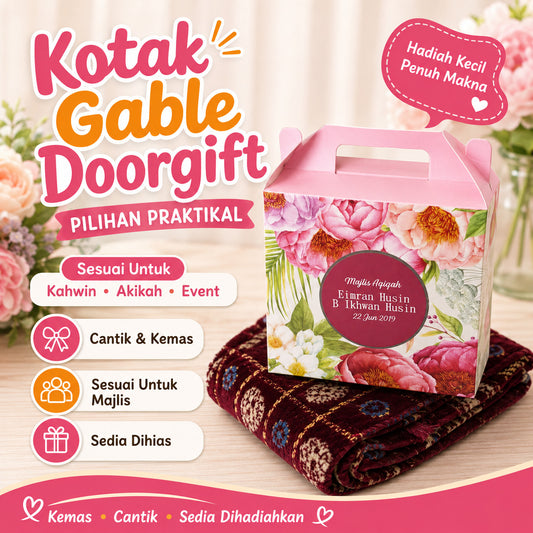 Kotak Gable Doorgift Sahaja