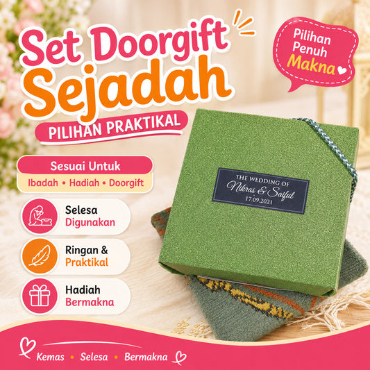 SEJADAH GLITTER BOX DOORGIFT DOOR GIFT GOODIES KAHWIN MURAH GIFTBOX /PERKAHWINAN /AKIKAH / BIRTHDAY AKIKAH PERSARAAN