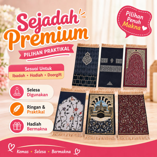 Sejadah Kecik Budak Mini Sejadahbudak Raudah Sejadah Mekkah KISWAH RAUDHAH Kanak Kanak 3D Velvel Anti Slip