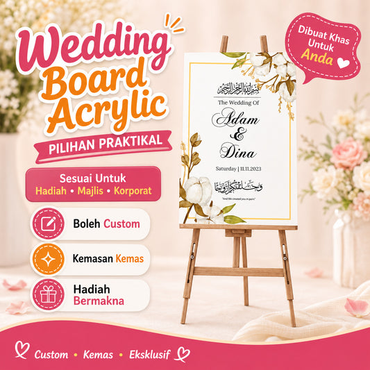Papan Akrilik Majlis A2