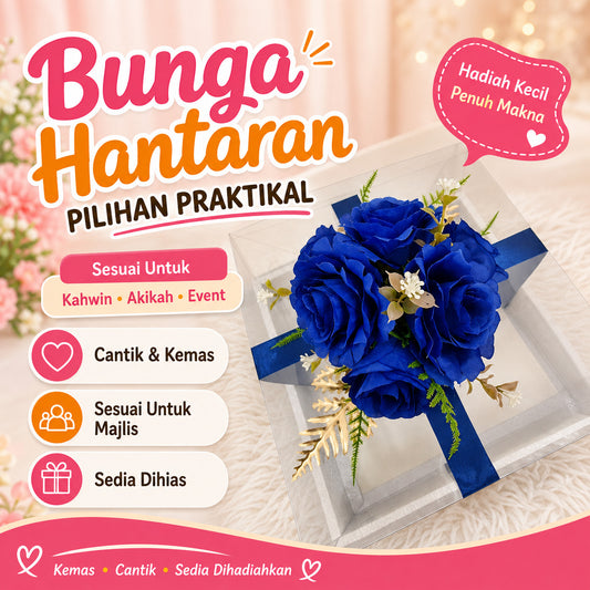 READY STOCK BUNGA SAHAJA UTK BOX HANTARAN SIAP GUBAH CANTIK PERKAHWINAN / PERTUNANGAN / MERISIK GUBAHAN KAHWIN TUNANG