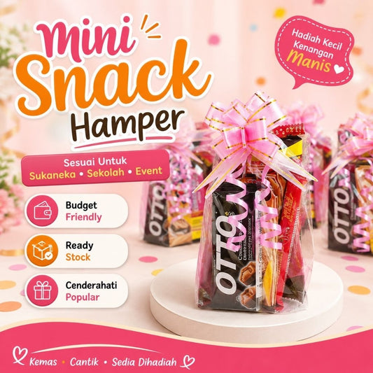 MINI SNACK HAMPER SUKANEKA PERAYAAN SUKAN SEKOLAH BORONG JIMAT MURAH CENDERAHATI