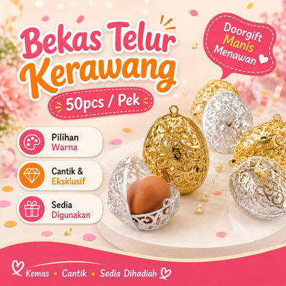 BEKAS TELUR KERAWANG 50pcs