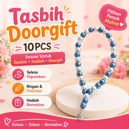 10pcs TASBIH 33PCS READY STOCK / ZIKIR / WEDDING / TUNANG / DOORGIFT