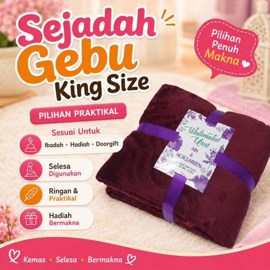 Sejadah Hantaran Gebu King Size