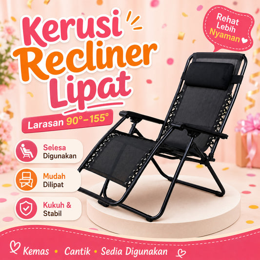 KERUSI MALAS HARGA BORONG / FOLDABLE CHAIR / LAZY CHAIR / RECLINING CHAIR / KERUSI LIPAT 懒椅子