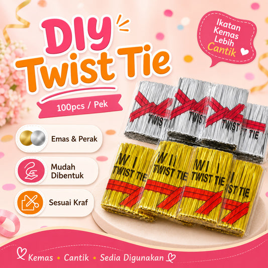 Dawai Twist Tie Bunga Telur