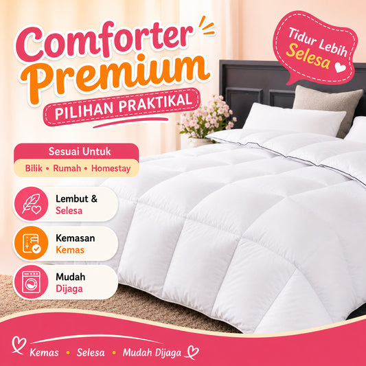 COMFORTER/ TOTO SUPER HIGH QUALITY COMFORTER 200x230cm KING/QUEEN HARGA TERENDAH FREE HANDBAG NEW READY STOCK GEBU GEBAS