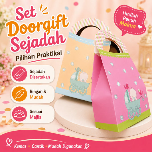 SEJADAH GLITTER BOX DOORGIFT DOOR GIFT GOODIES KAHWIN MURAH GIFTBOX /PERKAHWINAN /AKIKAH / BIRTHDAY AKIKAH BABY SHOWER