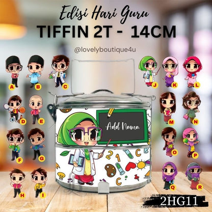 Mangkuk Tingkat Custom 14 cm – 2 Tingkat