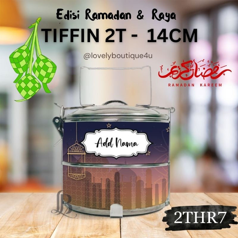 Mangkuk Tingkat Custom 14 cm – 2 Tingkat