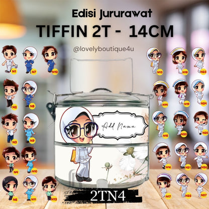 Mangkuk Tingkat Custom 14 cm – 2 Tingkat
