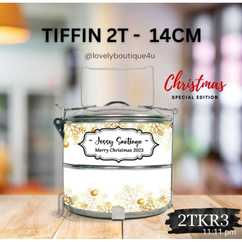 Mangkuk Tingkat Custom 14 cm – 2 Tingkat