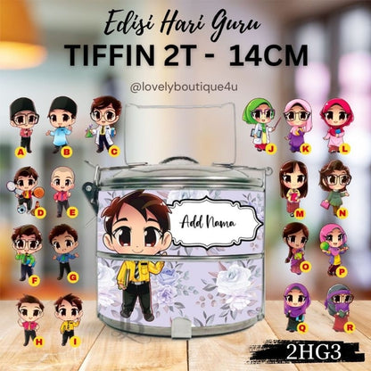 Mangkuk Tingkat Custom 14 cm – 2 Tingkat