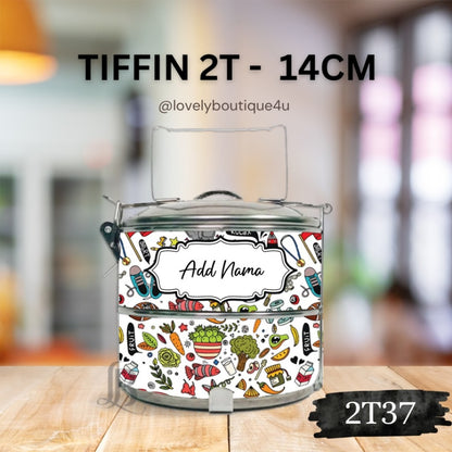 Mangkuk Tingkat Custom 14 cm – 2 Tingkat