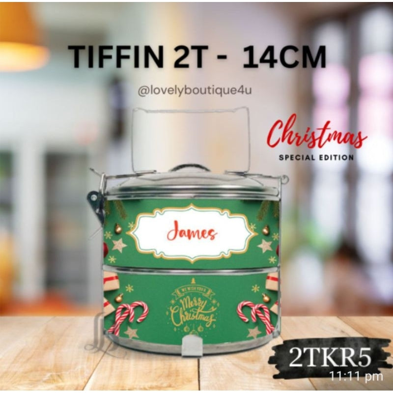 Mangkuk Tingkat Custom 14 cm – 2 Tingkat