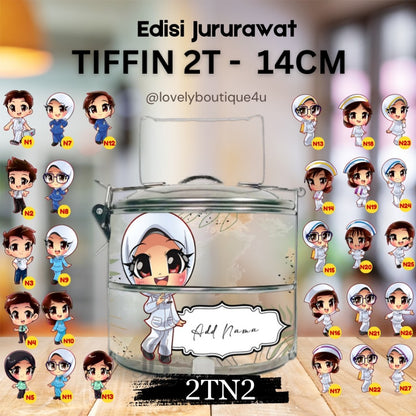 Mangkuk Tingkat Custom 14 cm – 2 Tingkat