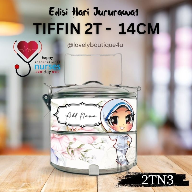 Mangkuk Tingkat Custom 14 cm – 2 Tingkat