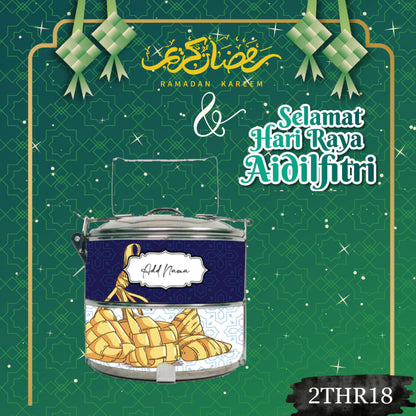 Mangkuk Tingkat Custom 14 cm – 2 Tingkat