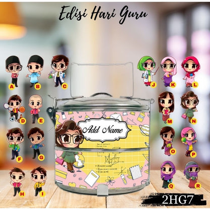 Mangkuk Tingkat Custom 14 cm – 2 Tingkat