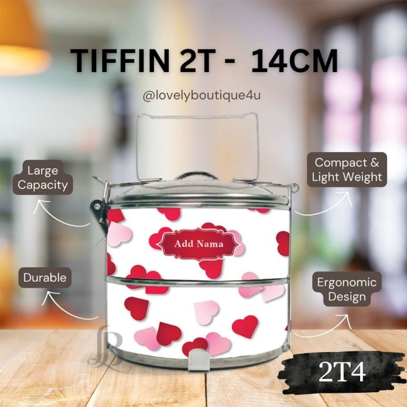 Mangkuk Tingkat Custom 14 cm – 2 Tingkat