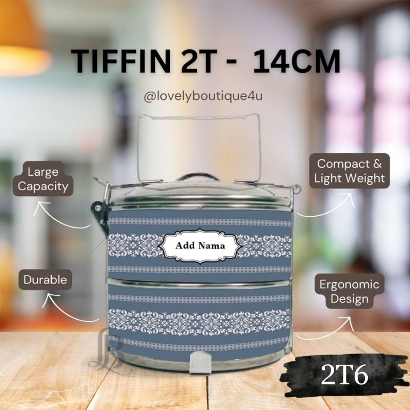 Mangkuk Tingkat Custom 14 cm – 2 Tingkat