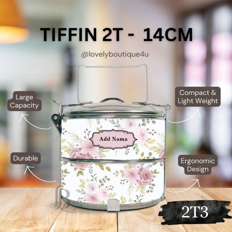 Mangkuk Tingkat Custom 14 cm – 2 Tingkat