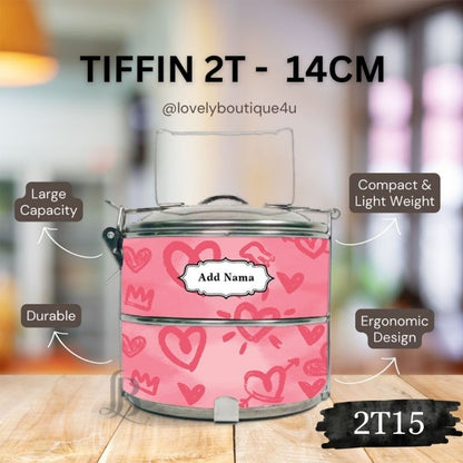 Mangkuk Tingkat Custom 14 cm – 2 Tingkat
