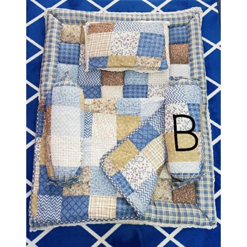 Set Tilam Bayi Patchwork 5-dalam-1