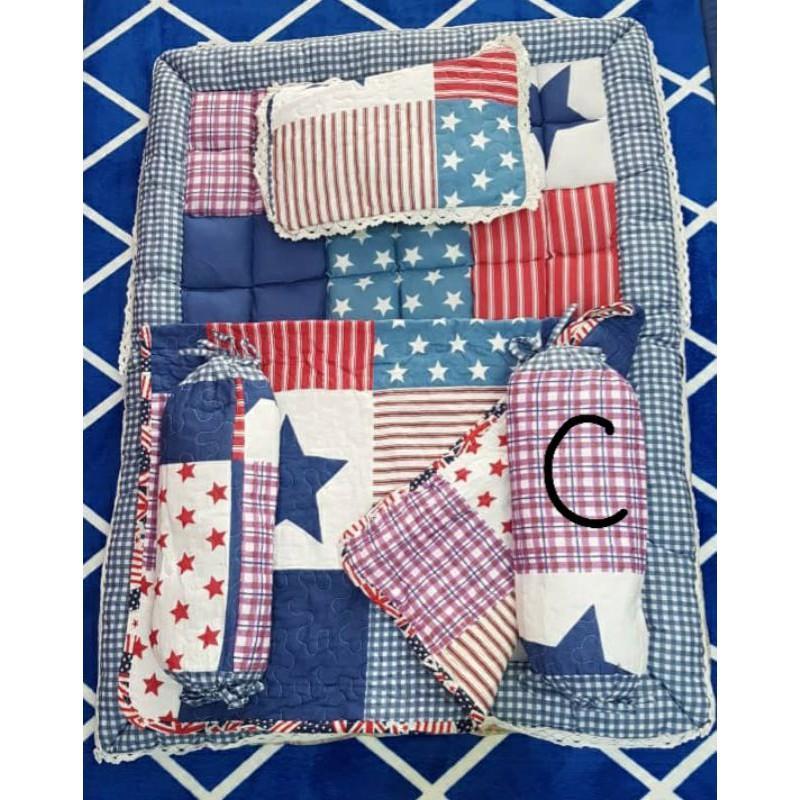 Set Tilam Bayi Patchwork 5-dalam-1